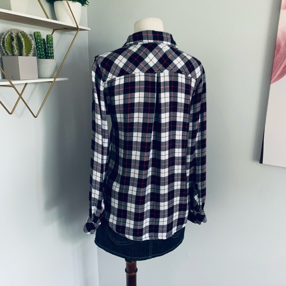 Rails • Hunter Shirt Button Down in Black & White & Red • S • Retail $178 - Picture 8 of 11